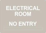 ADA - Electrical Room No Entry - 6" x 8.5"