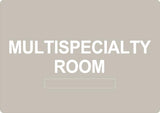 ADA - Multispecialty Room - 6" x 8.5"