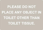 ADA - Please Do Not Place... - 6" x 8.5"