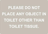 ADA - Please Do Not Place... - 6" x 8.5"