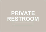 ADA - Private Restroom - 6" x 8.5"