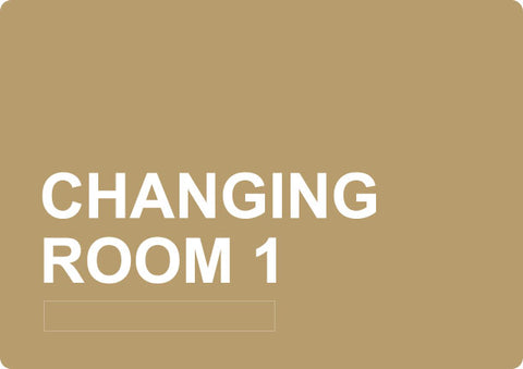 ADA - Changing Room 1 - 6" x 8.5"