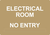 ADA - Electrical Room No Entry - 6" x 8.5"