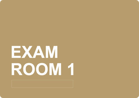 ADA - Exam Room 1 - 6" x 8.5"