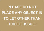 ADA - Please Do Not Place... - 6" x 8.5"