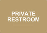 ADA - Private Restroom - 6" x 8.5"