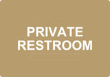 ADA - Private Restroom - 6" x 8.5"