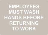 ADA - Must Wash Hands - 8" x 11"