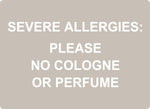 ADA - Severe Allergies - 8" x 11"
