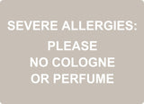 ADA - Severe Allergies - 8" x 11"