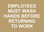 ADA - Must Wash Hands - 8" x 11"