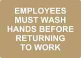 ADA - Must Wash Hands - 8" x 11"
