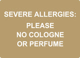 ADA - Severe Allergies - 8" x 11"